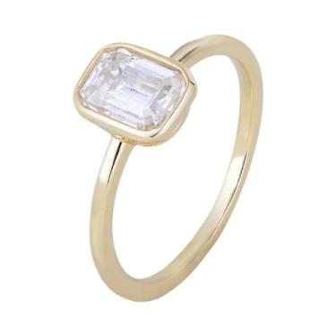 Imagem de Anel de Casamento Viking com Esmeralda - Design Moderno e Acessível, O