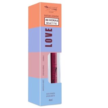 Imagem de Batom Líquido Matte Max Love 48H - Longa Duração e Alta Pigmentação - Cor 290 - Maquiagem Boca Cosméticos