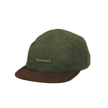 Imagem de Boné Diamond Og Script Corduroy 5 Panel Masculino-Masculino