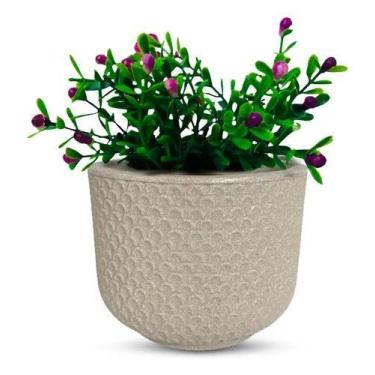 Imagem de Vaso Planta Pequeno Decorativo Jardim 15cm Calcário - Vouga