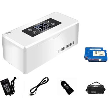 Imagem de Refrigerador De Caixa Térmica De Insulina, Refrigerador Elétrico Mini Caixa Térmica Bolsa Térmica Recipiente De Resfriamento De Insulina Elétrica Termostato Usb Adequado, 2* Battery