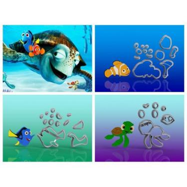 Imagem de Cortador Kit Procurando Nemo 3 Modelos Tamanho 5Cm