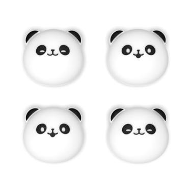 Imagem de PlayVital Thumb Grips for Nintendo Switch 2 | Kawaii Silicone Joystick Caps (4-Pack) - Cute Accessories Animal Design Thumbstick Covers for Joycon 2 - Chubby Panda