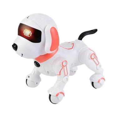 Imagem de Brinquedo de Cachorro Robô RC Programável - Comando de Voz, Música e S