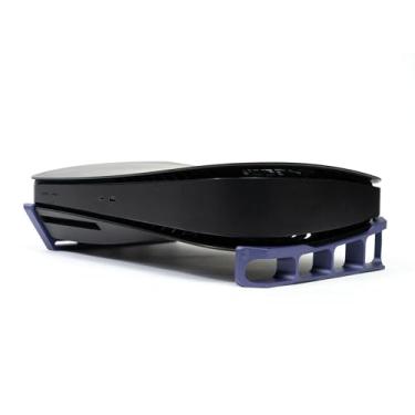 Imagem de Glistco Patins – Suporte horizontal para PS5 compatível com Dbrand Dark Plates 2.0 (edição de disco) (Galaxy Purple)