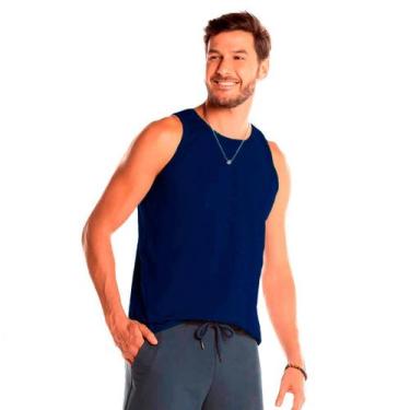 Imagem de Regata Básica Sport Masculina Lisa  - FORE, Azul escuro, P