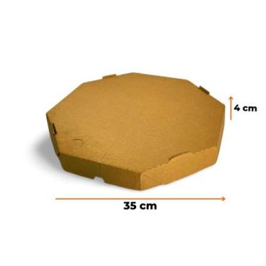 Imagem de 50 Caixa de Pizza 35 cm Oitavada  - Web Caixas RP