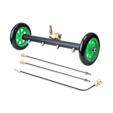 Imagem de Generic Limpador de chassis para lavadora de alta pressão, acessório para vassoura de água para lavagem de carros, resistente, multiuso, 4 bicos, dupla função