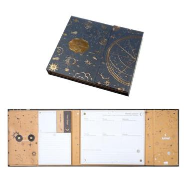 Imagem de Grupo Erik Agenda semanal e conjunto de notas adesivas - astral | 5 blocos de notas em diferentes tamanhos e envelope | Notas adesivas fofas, artigos de papelaria fofos