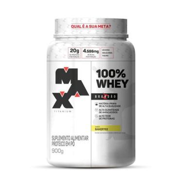Imagem de 100% Whey (900G) - Banoffee - Max Titanium