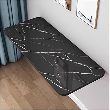 Imagem de Mesa De Parede, Mesa De Jantar Com Folha De Gota, Mesa Dobrável De Lavanderia, Mesa Dobrável Montada Na Parede, Mesa De Escritório, Mesa Flutuante Para Laptop, Golden Oak Color, 60 * 30cm
