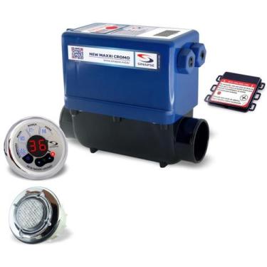 Imagem de Aquecedor Banheira Ofuro New Max Cromo 5000w 1Spot - Sinapse, 1 Spot, 