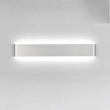 Imagem de Lâmpada De Parede De Tira De Metal De Alumínio Moderna Led Para Cima E Para Baixo Iluminação Arandelas De Parede Minimalistas Nórdicas Para Escada De Corredor De Cabeceira, White Light, 30CM