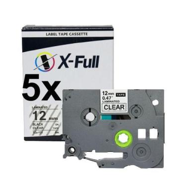 Imagem de Kit 5 Fitas Compatível Brother Tze 131 Incolor 12mm - no-brand