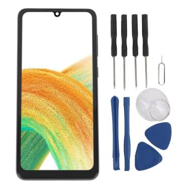 Imagem de GOWENIC Para Substituição da Tela do A33 5G, LCD Display Touch Screen Digitalizer Conjunto Com Ferramentas de Reparo Para A33 5G SM-A336 (Com quadro)