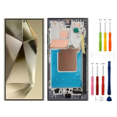 Imagem de Substituição de tela digital TFT compatível com Samsung Galaxy S24 Ultra SM-S928B SM-S928U SM-S928A (sem impressão digital) Montagem digitalizador de tela sensível ao toque com ferramentas de reparo