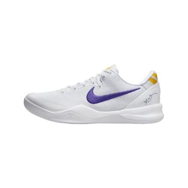 Imagem de Tênis de basquete Kobe VIII Protro (HF9550-100, branco/University Gold/Court Purple), Branco/University Gold/Court Purple, 38