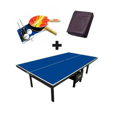 Imagem de MESA PING PONG MDF 18mm 1084 KLOPF + KIT Completo 5030 + Capa