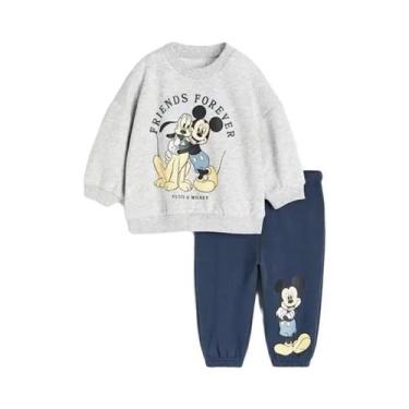 Imagem de Conjunto Moletom Minnie para Meninas - Primavera/Outono - Calças e Blu