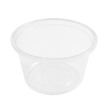 Imagem de Pote PP Sem Tampa 450ml Redondo Transparente 10 Unidades - Brasilpack