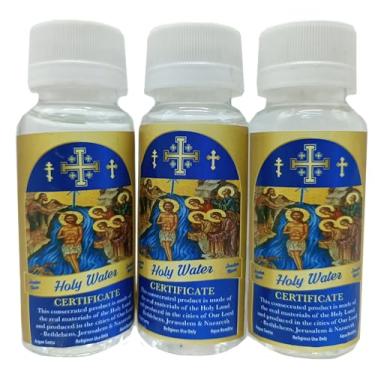 Imagem de Zuluf Rio Jordan, água sagrada - batismo em água sagrada | Sítio de batismo do Rio Jordão Blessed (pacote com 3)