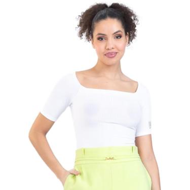 Imagem de Blusa Onça Preta Basic Ombro A Ombro VE23 Off White Feminino-Feminino