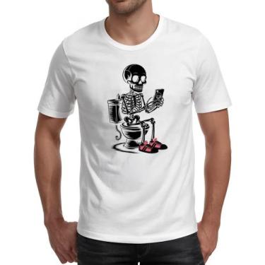 Imagem de Camiseta Unissex Esqueleto na Sala de Forca - Alearts, EG