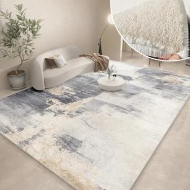 Imagem de Tapetes abstratos modernos e espessos para sala de estar, tapete de pelúcia lavável, minimalista, decoração de quarto (200x250 cm/I)