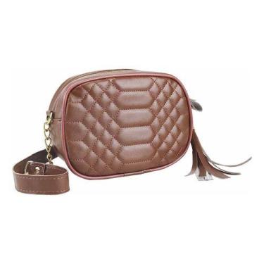 Imagem de Bolsa Casual  Lateral Ombro Corrente Dourado Tira Colo - Divertida Mak