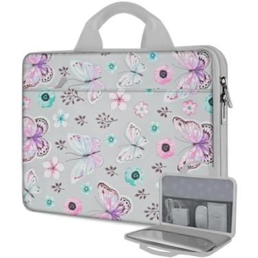 Imagem de Hseok Capa para laptop de 13,3 a 14 polegadas, capa para computador resistente à água e à prova de choque compatível com MacBook Pro de 14 polegadas, Mac Air/Pro de 13,3 e 13 a 14 polegadas