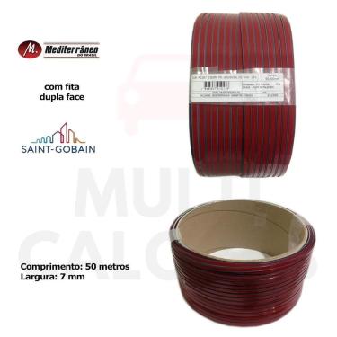 Imagem de Friso Universal Cromado 7Mm 50 Metros Grade E Parachoque