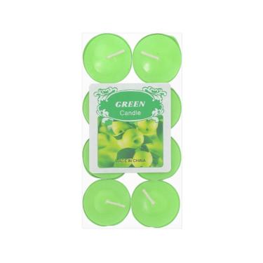 Imagem de Kit 16 Vela Decorativa Romântica Pequena Redonda Colorida Refil Lamparina Flutuante Base Alumínio