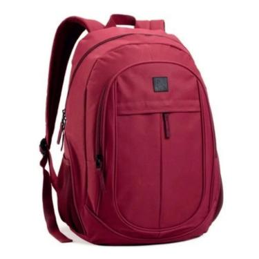 Imagem de Mochila Escolar Denlex Mcjdl Cor Vermelho Design Lisa 25L
