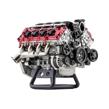Imagem de Motor V8 De Alto Desempenho Para Montagem DIY De Carros RC, Modelo De 