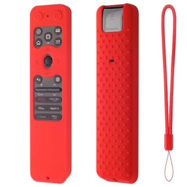 Imagem de Hi Color MR25GA Capa de silicone para controle remoto LG AN-MR25GA/AN-MR25GC Magic Control 2025 LG C5, D5, G5 Series OLED TV Capa protetora de silicone (vermelha)