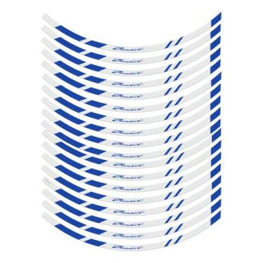 Imagem de Adesivos Compatível Suzuki Bandit 2011/ Aro 17 Filete Azul - SPORTINOX