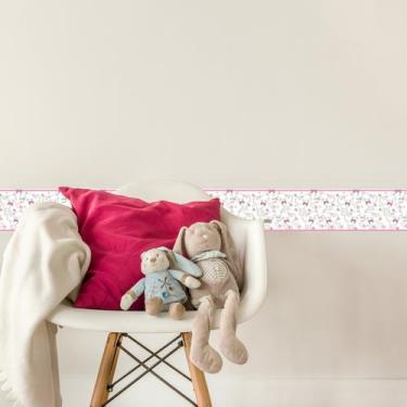 Imagem de Faixa Decorativa para Quarto de Menina Gatinhos 3mx15cm - Quartinhos