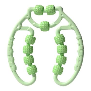 Imagem de Lljsszr Rolo de Massagem, Rolo Muscular, 11 Rodas, Massageador Portátil Versátil para Treinamento de Pernas, Grampo Circular para Pernas para Antebraços, Verde