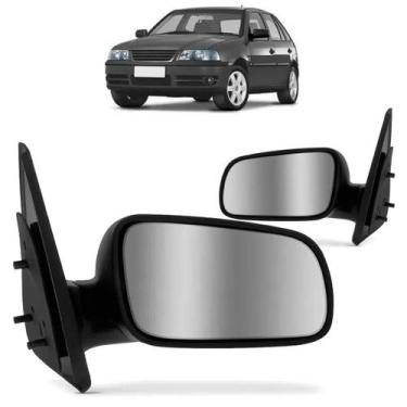 Imagem de Par Retrovisor Gol G3 4pts 1999 A 2003 Sem Controle Pisca - RETROVEX