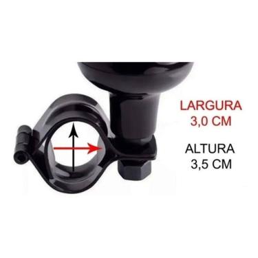 Imagem de Manopla Auxiliar Volante Pomo Giratório Isenção Pcd Baliza