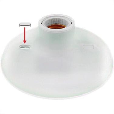 Imagem de Plafon Economico Radial C/Soquete Porc Branco