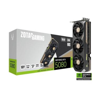 Imagem de Placa de Video ZOTAC RTX 5080 16GB GDDR7 Solid Core OC Ray Tracing DLSS 4 Preto