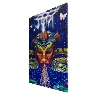 Imagem de Quadro Decorativo Canvas Xamânico Espiritual Colorido 60x40 - DC Expre
