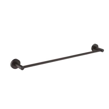 Imagem de Toalheiro de aço inoxidável preto fosco para parede, saboneteira, suporte para papel higiênico, ganchos para toalhas, acessórios de banheiro opcionais, barra de toalha única