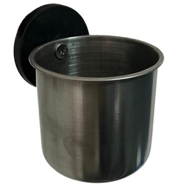 Imagem de Suporte de copo magnético, suporte magnético de copo de aço inoxidável, suporte magnético de bebida para garrafas, copos e latas - cabe em geladeira, cortador de grama, empilhadeira, carrinho, esteira