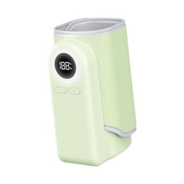 Imagem de Esquirla Aquecedor de mamadeiras, termostato USB, bolsa aquecedora versátil, portátil para amamentação, alimentação, uso diário, Verde