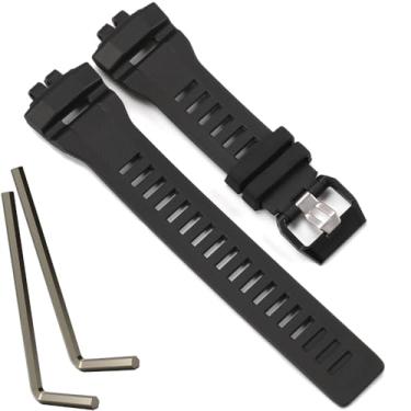 Imagem de Pulseira de relógio de resina compatível com Casio 10631654 GBD-200 GBD 200 GBD200 Pulseira masculina à prova d'água, Preto, One Size, Casual