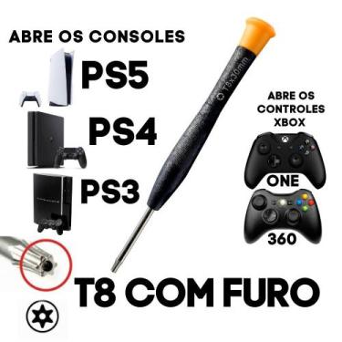 Imagem de Chave Torx T8 Com Furo para Abrir Consoles e Controles - PCCOLD
