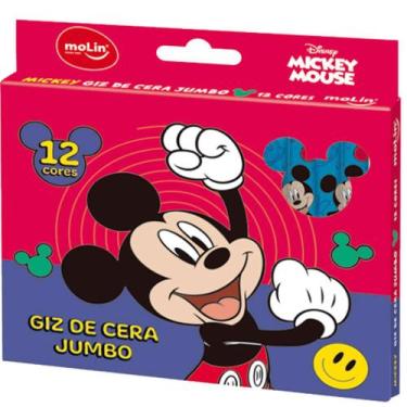 Imagem de Giz de Cera jumbo mickey cx12 molin 22647, 3
