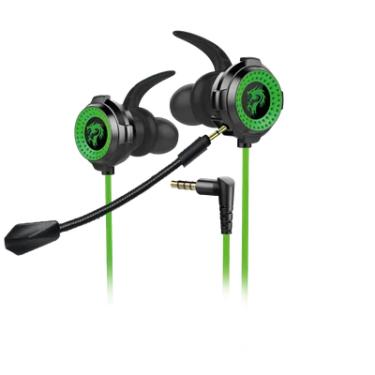 Imagem de Fone de Ouvido Gamer Zahhak X, Microfone Removível, Luvas Gamer Inclusas, Cabo P3 1,2 metros, Verde, EPZHGR, ELG